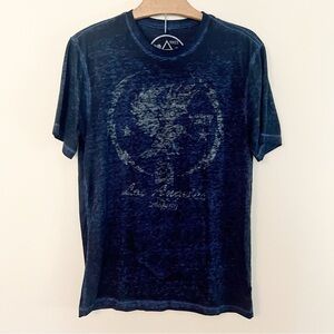 3rd & Army Black Faded Eagle Graphic T Shirt